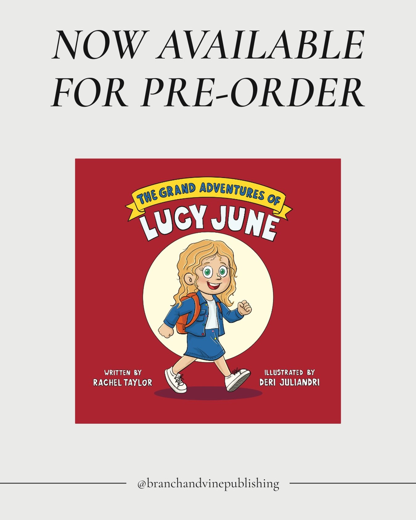 Meet Lucy June! She’s a little girl with a big heart. On an ordinary day, she discovers how God can use simple prayers and kind words to bring encouragement to others. 

Through curiosity, courage, and faith, Lucy learns that praying for others isn’t scary—it’s her very own superpower! This story shows children how they can also listen to God and share His love in everyday moments.

“The Grand Adventures of Lucy June” by @booksbymisstaylor is now available for pre-order on Amazon and Barnes & Noble!